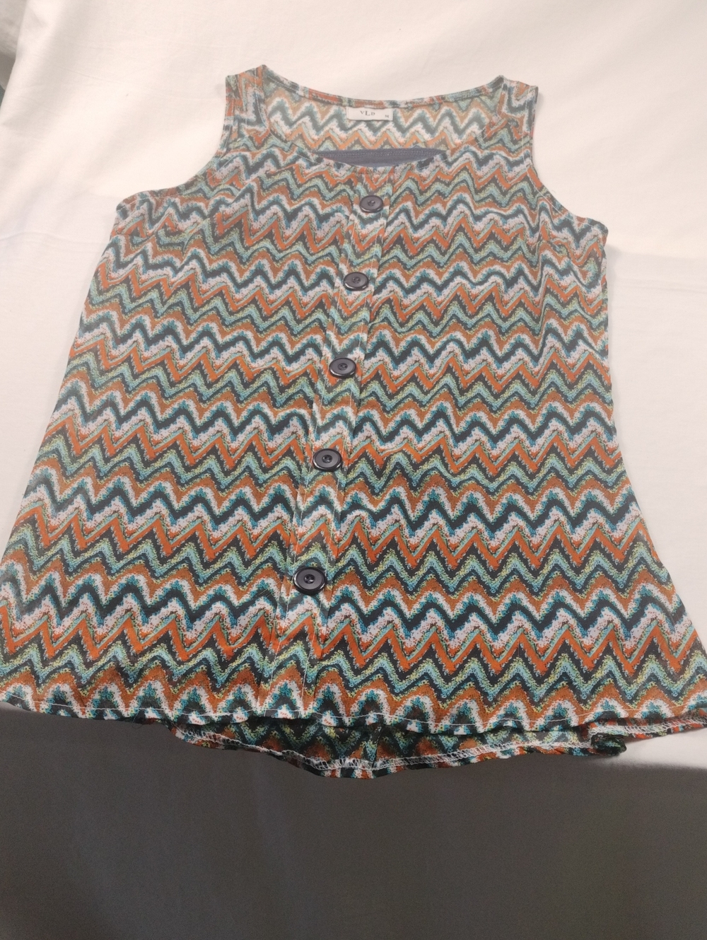 VDL Women's Sleeveless  Multicolor Top Size Medium